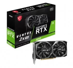 MSI GEFORCE RTX 3050 VENTUS 2X XS 8G OC GDDR6 HDMI DP DVI 128Bit